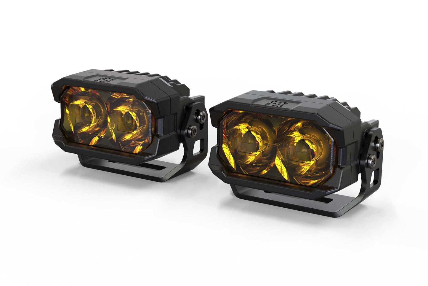 Morimoto 2Banger HXB LED Pods, With Included U Brackets, Spot, White, Pair, Universal, BAF112