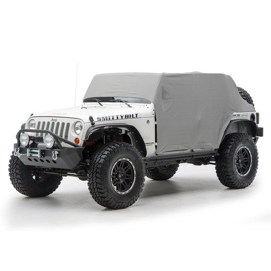 Smittybilt 2007-2018 Jeep Wrangler JKU Cab Cover with Door Flaps, Gray, 1069