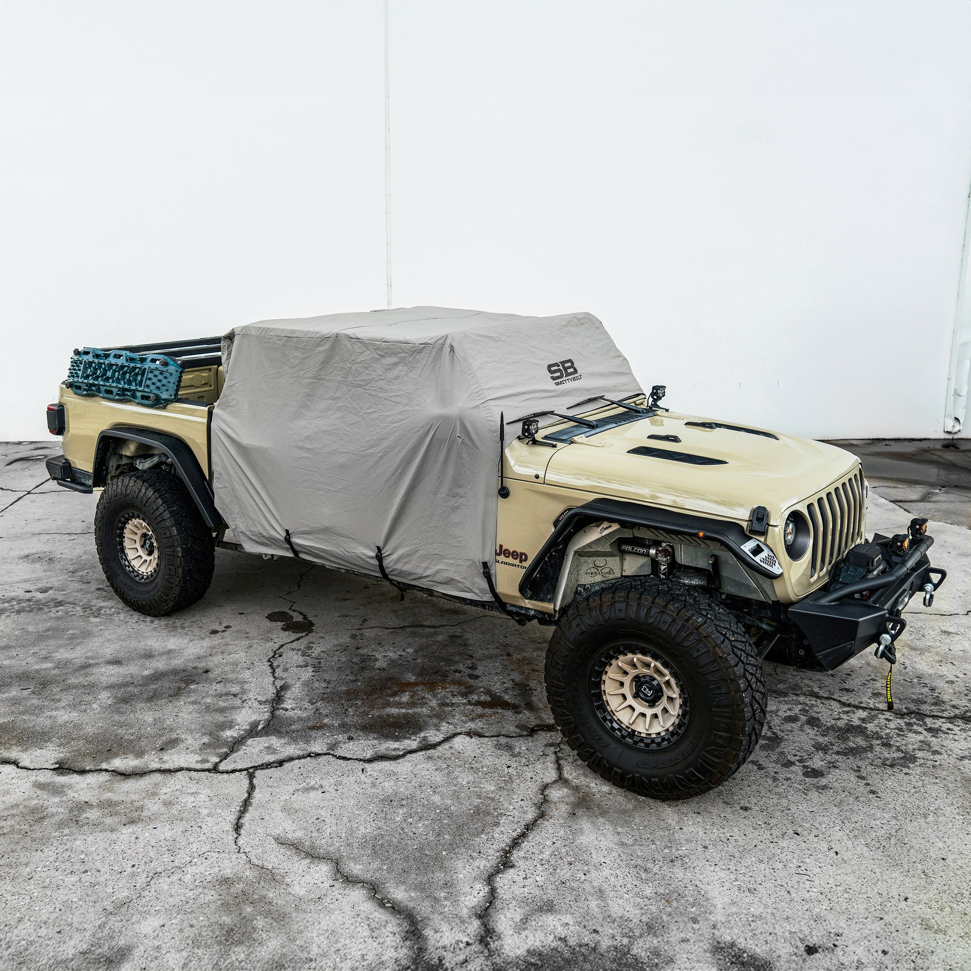 Smittybilt 2020-2025 Jeep Gladiator JT Cab Cover with Door Flaps, Gray, 20+, 1081