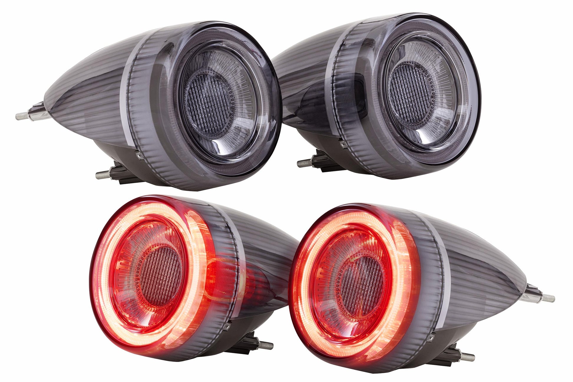 Morimoto Ferrari F430 / Ferrari Enzo XB LED Tail Lights, 2005-2010, Fits: Berlinetta, Spider, Scuderia, 16M, Set, Smoked, LF357