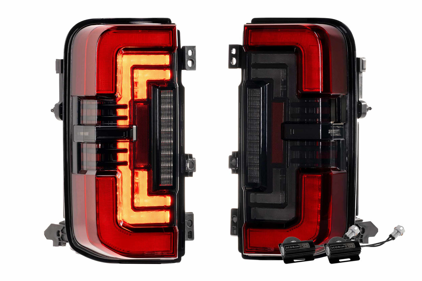 Morimoto Ford Bronco XB LED Tail Lights, 2021+, Exclude Raptor, Red, Set, LF751