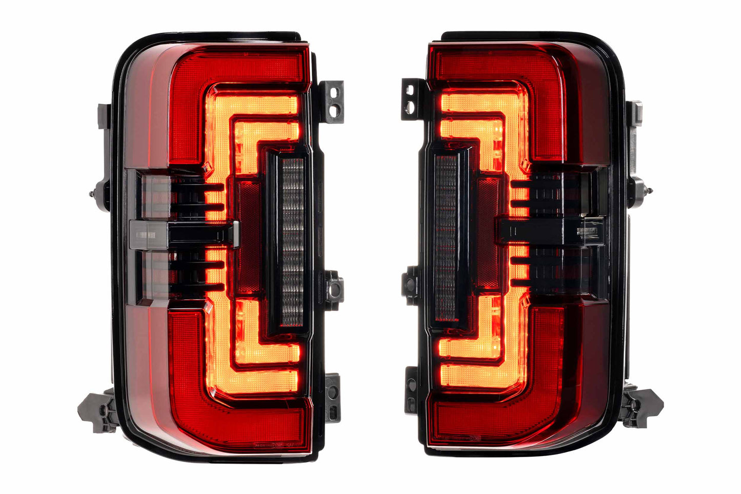 Morimoto Ford Bronco XB LED Tail Lights, 2021+, Exclude Raptor, Red, Set, LF751