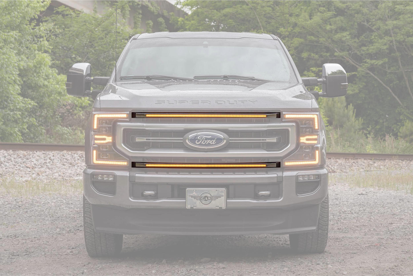 Morimoto Ford Super Duty Platinum XBG LED DRL Grilles Inserts, 2020-2022, Amber, XBG26