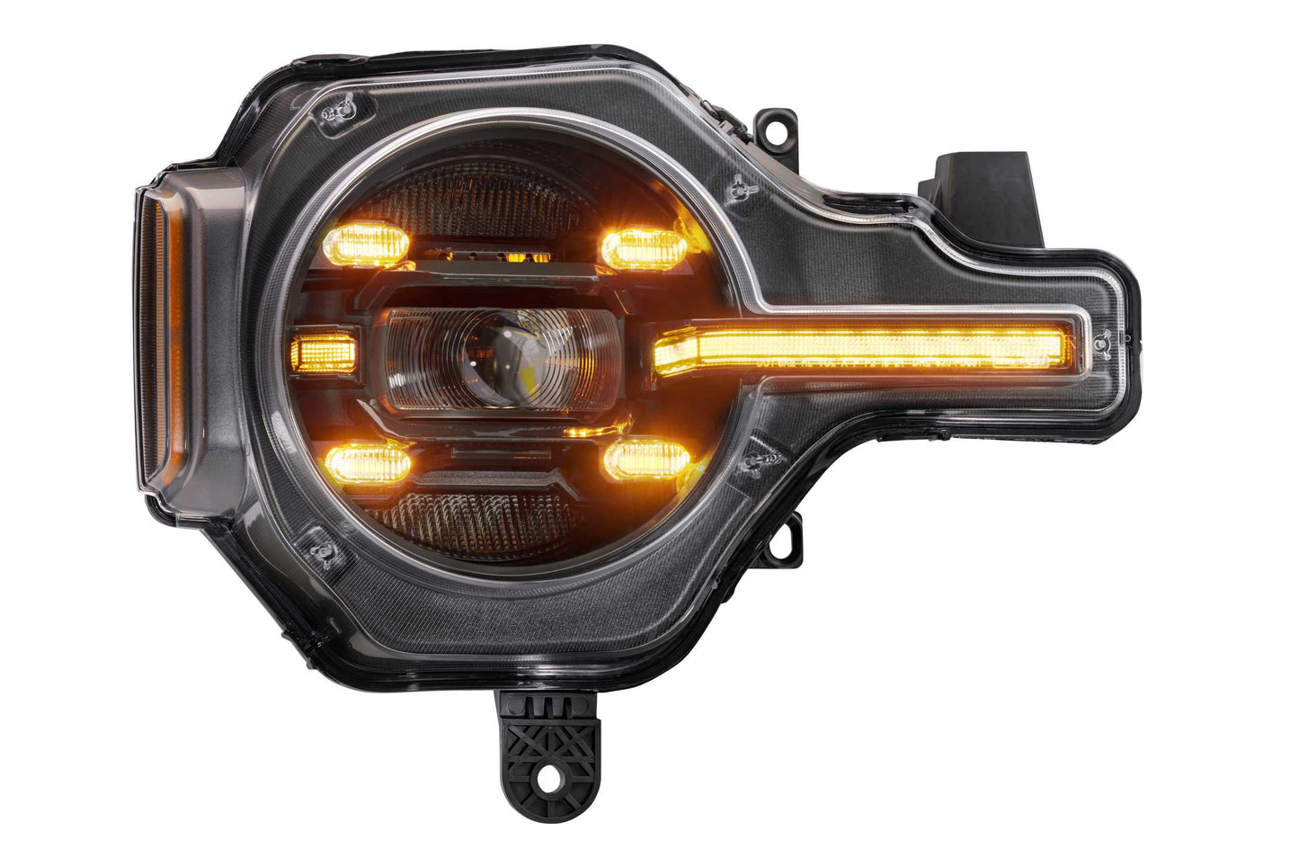 Morimoto Ford Bronco / Bronco Raptor XB LED Headlights, 2021+, Pair, Amber DRL, LF497-A