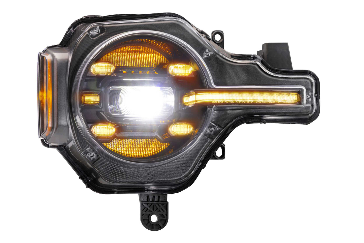 Morimoto Ford Bronco / Bronco Raptor XB LED Headlights, 2021+, Pair, Amber DRL, LF497-A