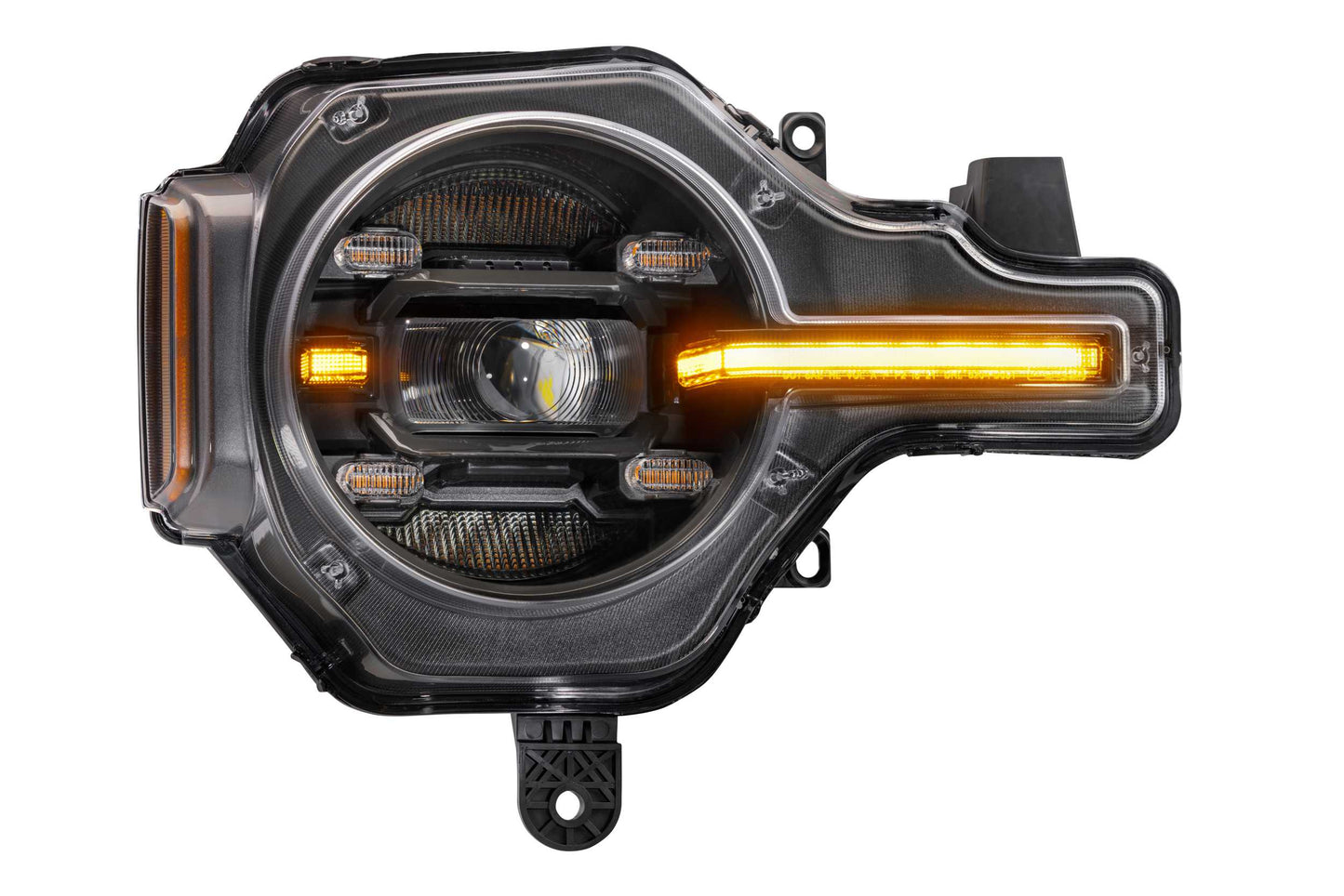 Morimoto Ford Bronco / Bronco Raptor XB LED Headlights, 2021+, Pair, Amber DRL, LF497-A