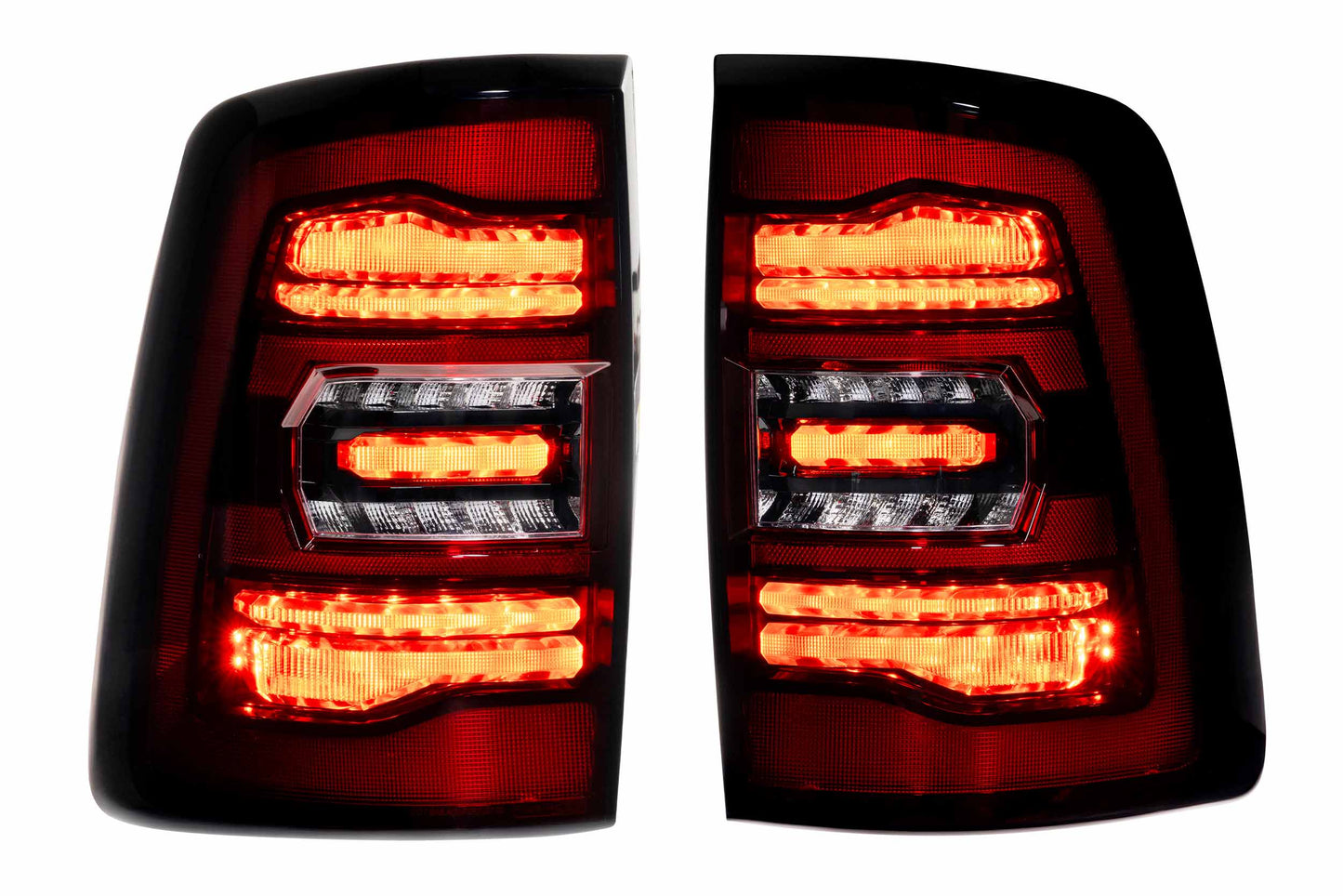 Morimoto Dodge Ram HD Trucks XB LED Tail Lights, 2019+, Set, Red, LF752