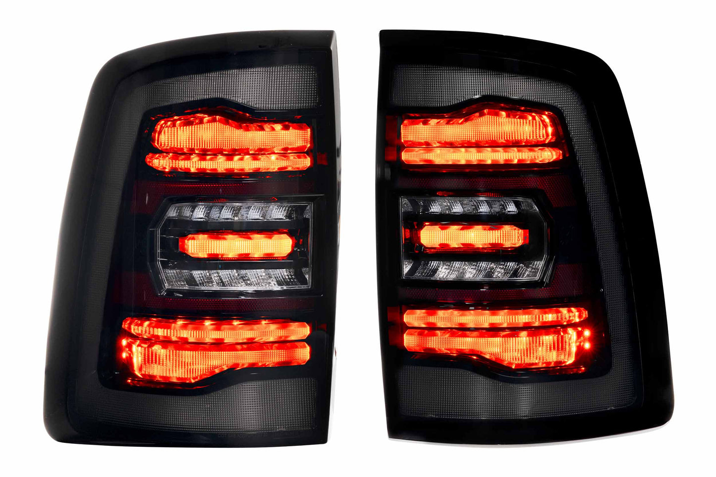 Morimoto Dodge Ram HD Trucks XB LED Tail Lights, 2019+, Set, Smoked, LF753