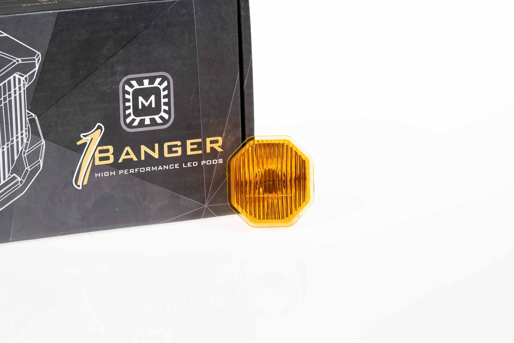 Morimoto Lens Only, 1Banger, Yellow, Wide, BAF214