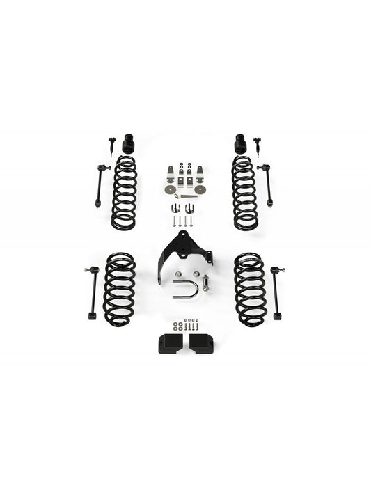 TeraFlex Jeep Wrangler JK 4 Door 3" Coil Spring Base Lift Kit, No Shocks