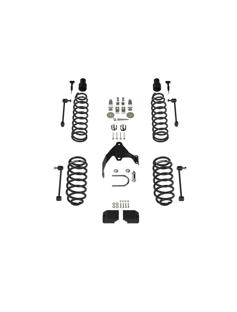 TeraFlex Jeep Wrangler JK 2 Door 3" Coil Spring Base Lift Kit, No Shocks