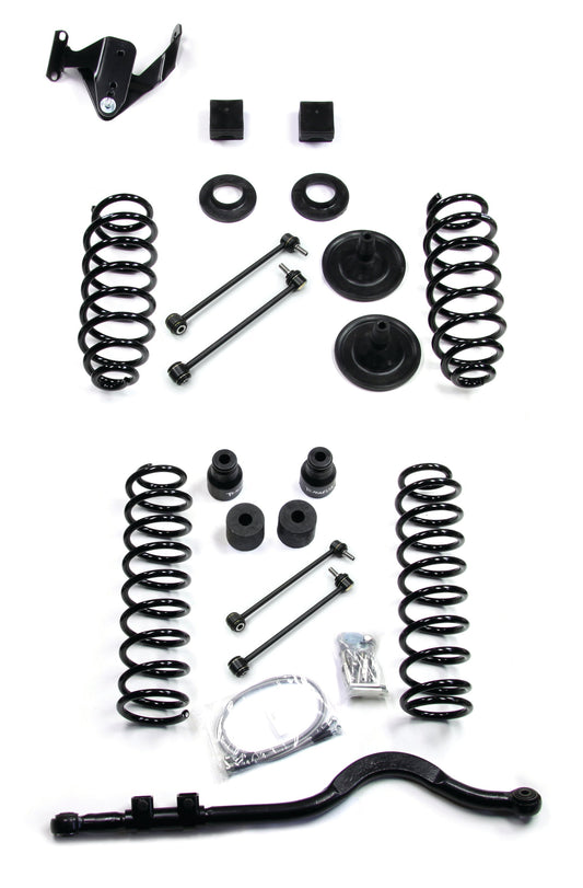 TeraFlex Jeep Wrangler JK 4 Door 3" Coil Spring Lift Kit With Track Bar, No Shocks