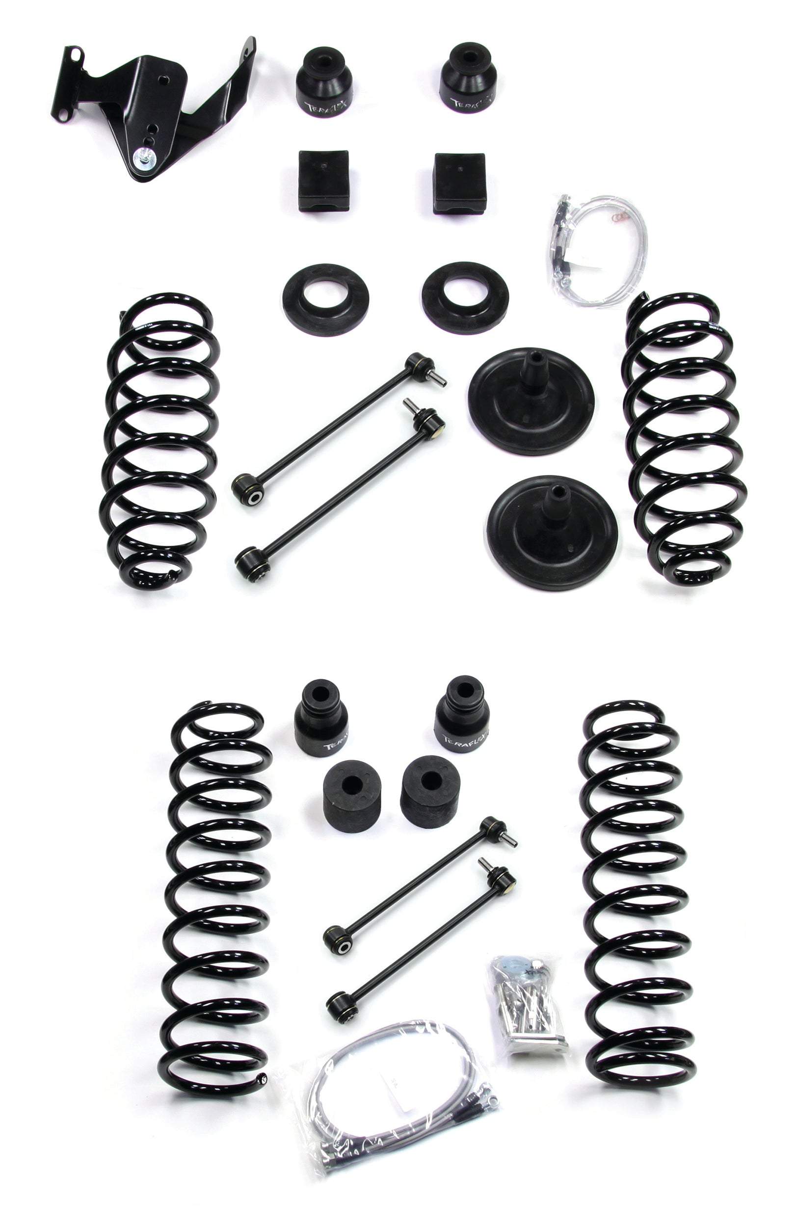 TeraFlex Jeep Wrangler JK 2 Door 4" Coil Spring Base Lift Kit, No Shocks