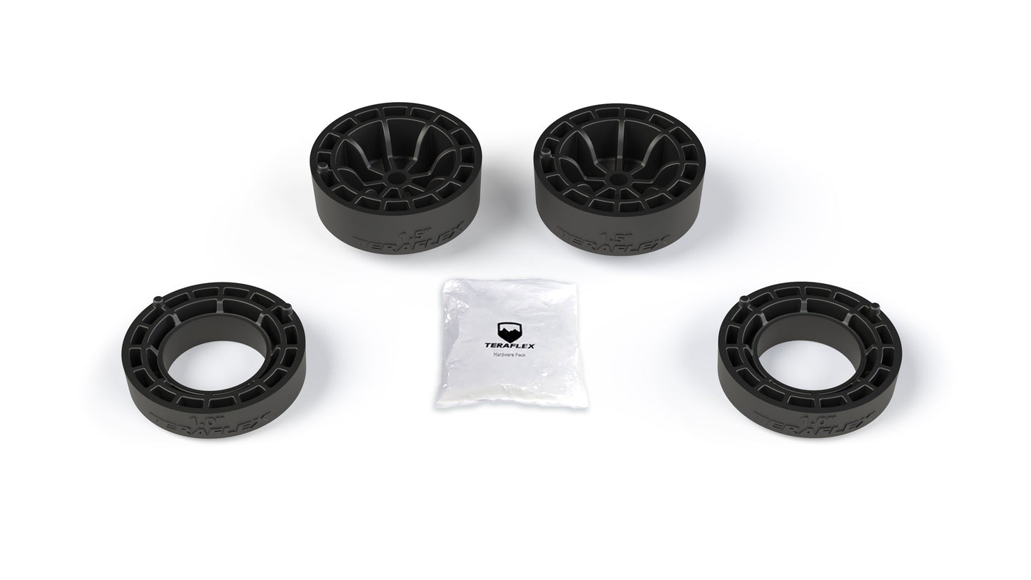 TeraFlex Jeep Wrangler JL 2 Door 1.5" Performance Spacer Lift Kit, No Shocks