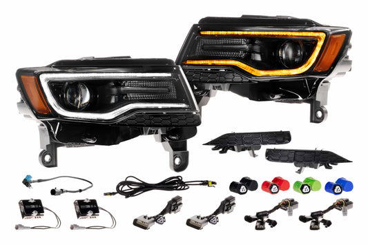 Morimoto Jeep Grand Cherokee WK2 XB LED Headlights, 2014-2022, All Models, Set, Generation II, LF279