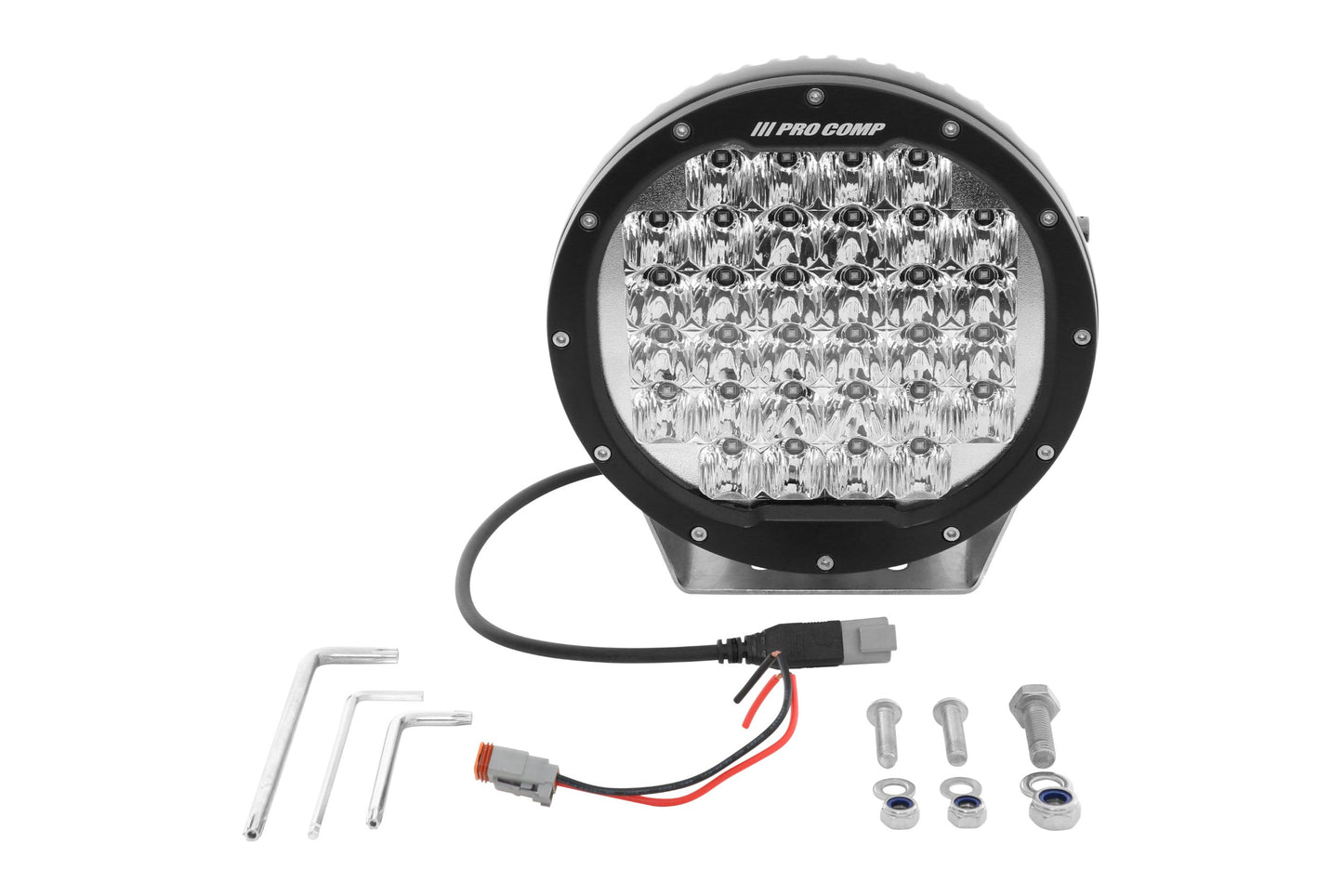 ProComp Motorsports Series LED Pods, 7" / White, Combo Beams, Universal, EXP76503