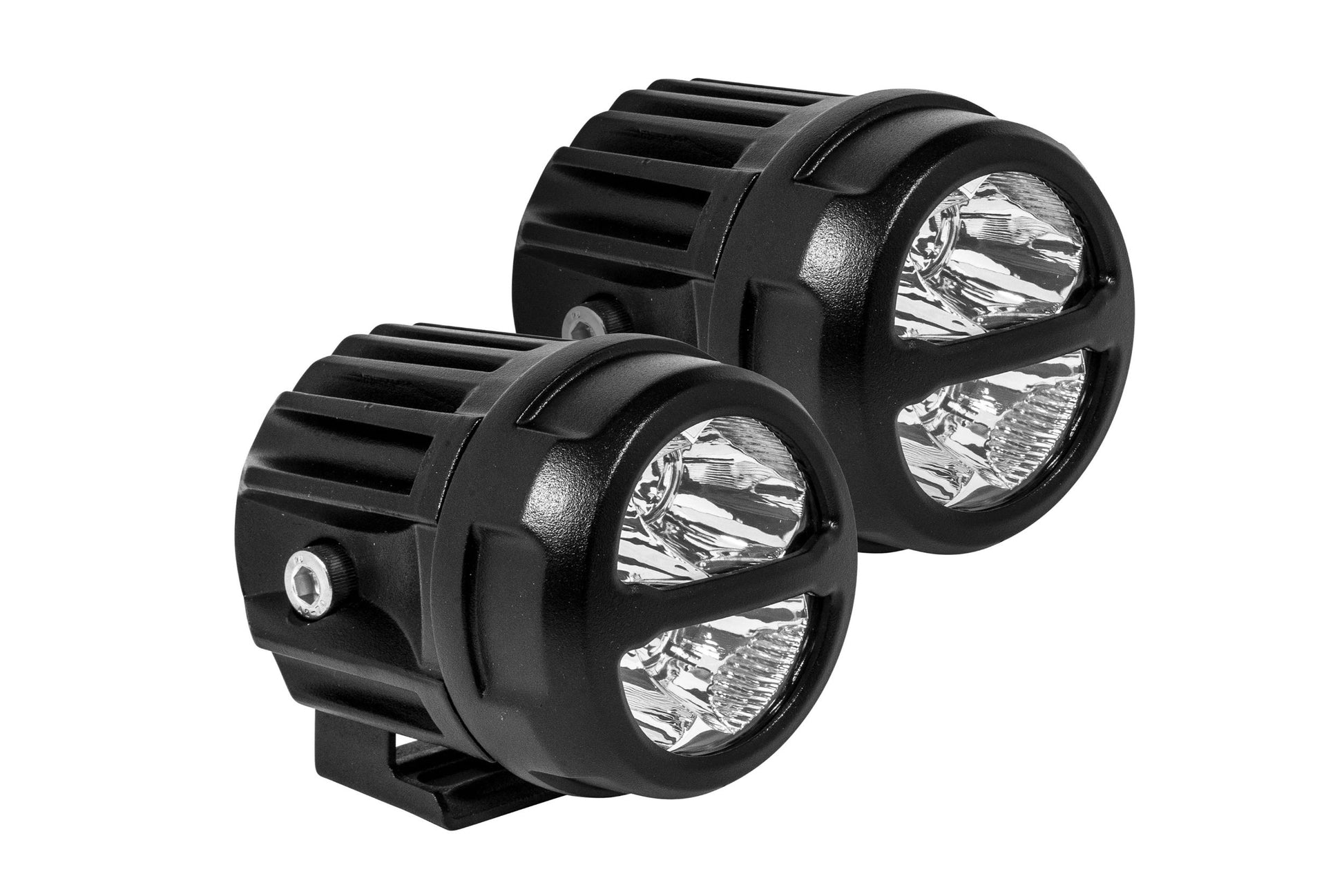 ProComp S4-R LED Pods, 2x2 Round, 20W, White, Spot Beams, Universal, EXP76412P