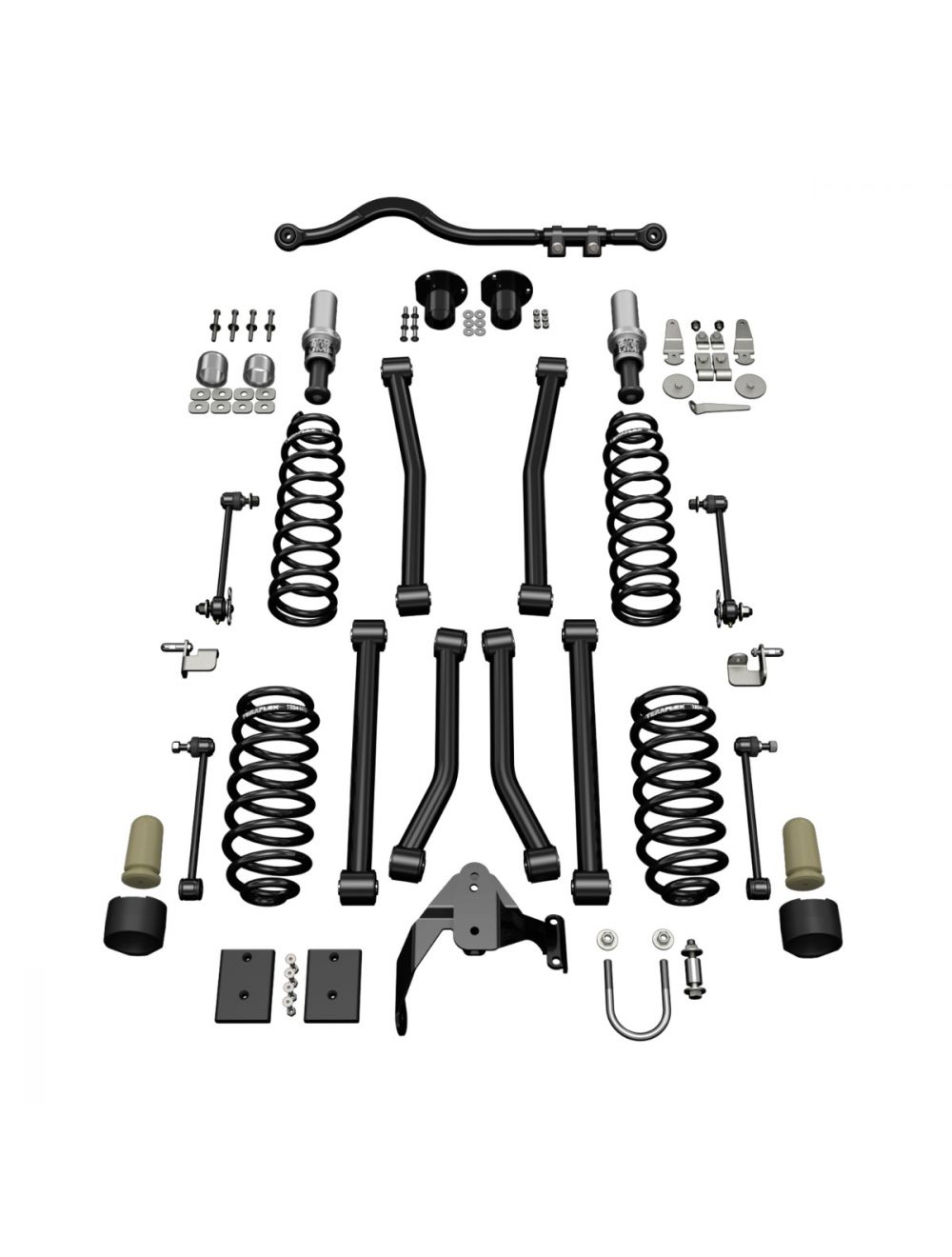 TeraFlex Jeep Wrangler JK 2 Door 3" Sport ST3 Suspension System, No Shocks