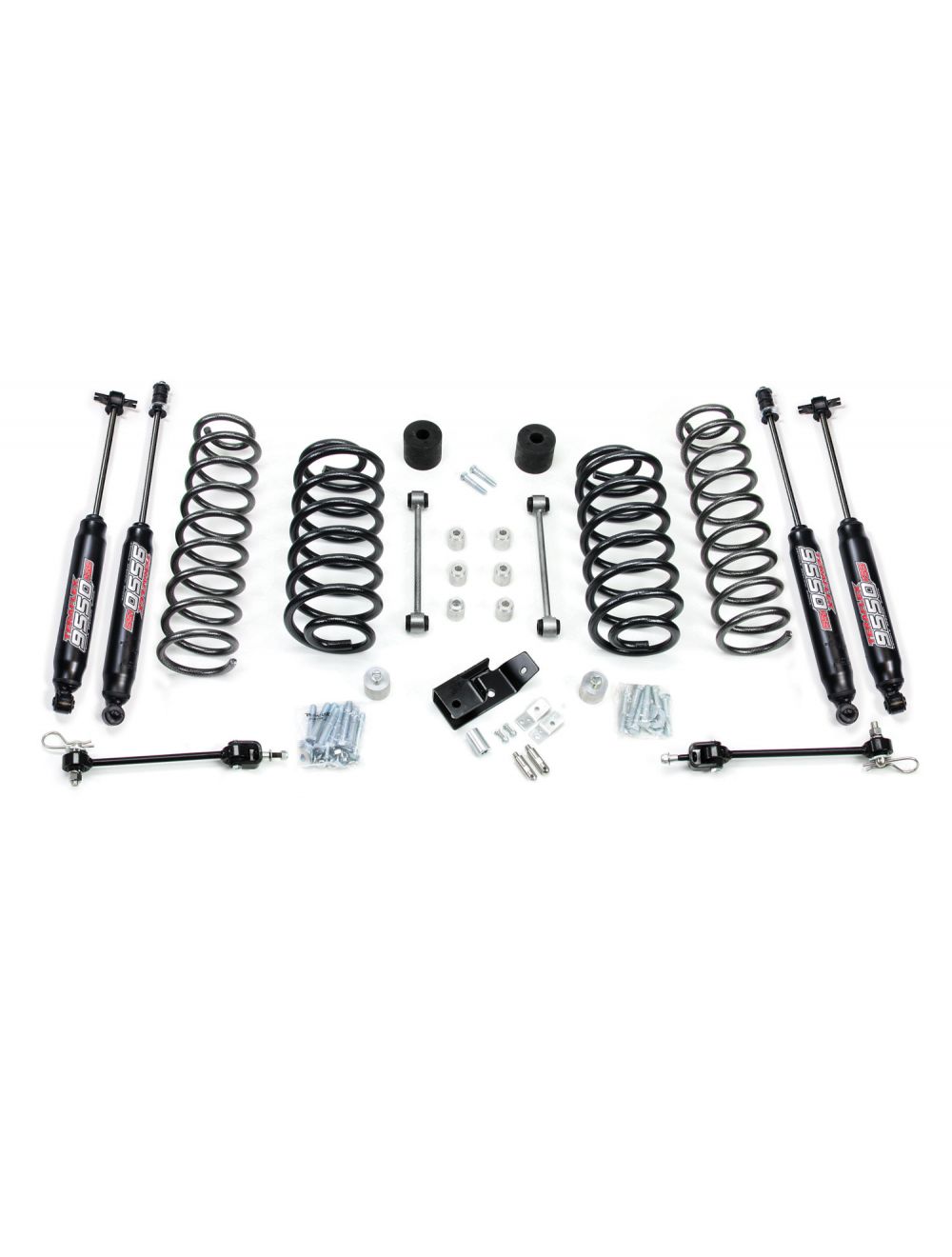 TeraFlex Jeep Wrangler TJ 4" Coil Spring Base Lift Kit With Quick Disconnects & 9550 VSS Twin Tube Shocks