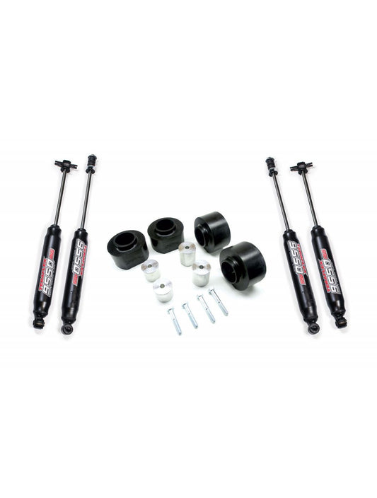 TeraFlex Jeep Wrangler TJ 2" Performance Spacer Lift Kit & 9550 VSS Twin Tube Shocks Shocks