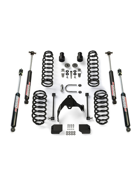 TeraFlex Jeep Wrangler JK 4 Door 2.5" Coil Spring Base Lift Kit & 9550 VSS Twin Tube Shocks