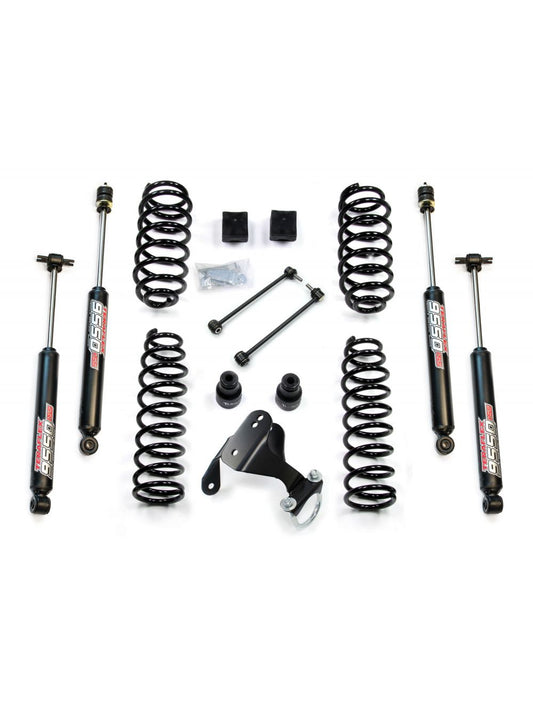 TeraFlex Jeep Wrangler JK 2 Door 2.5" Coil Spring Base Lift Kit & 9550 VSS Twin Tube Shocks