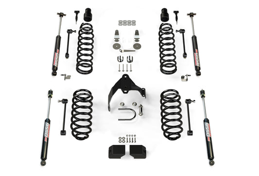 TeraFlex Jeep Wrangler JK 4 Door 3" Coil Spring Base Lift Kit & 9550 VSS Twin Tube Shocks