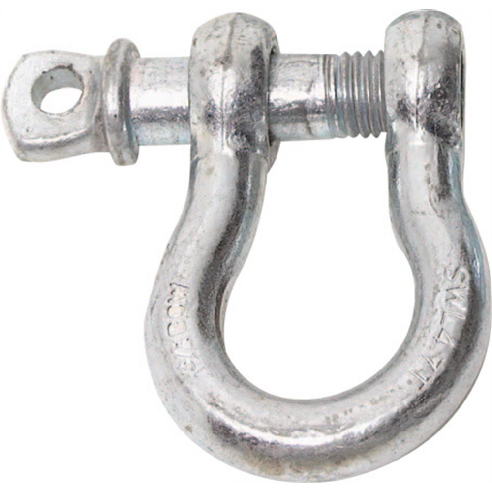 Smittybilt Universal D-Ring, 1/2", 2 Ton Rating, Zinc, 13046