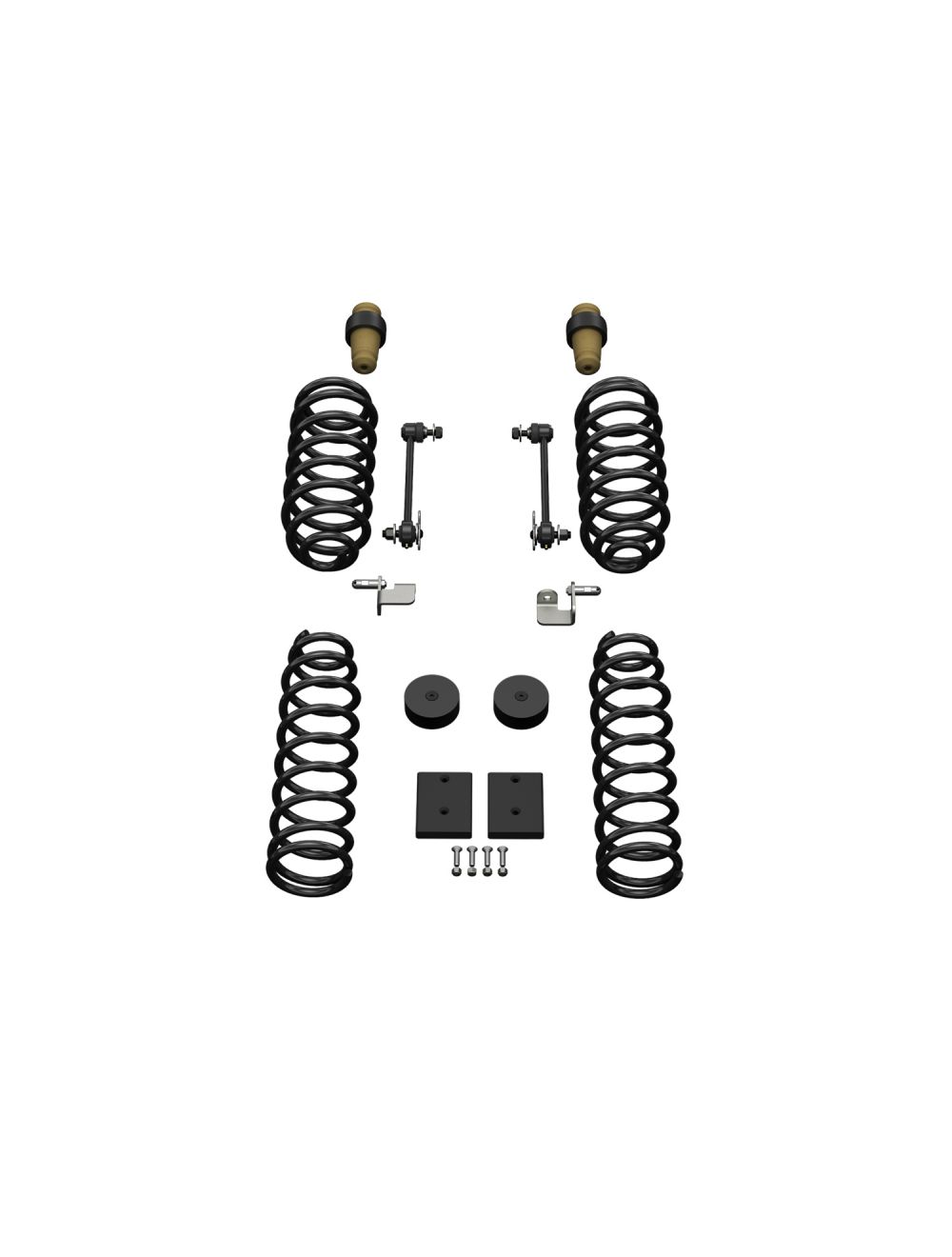 TeraFlex Jeep Wrangler JK 4 Door 1.5" Sport ST1 Spring Lift System, No Shocks