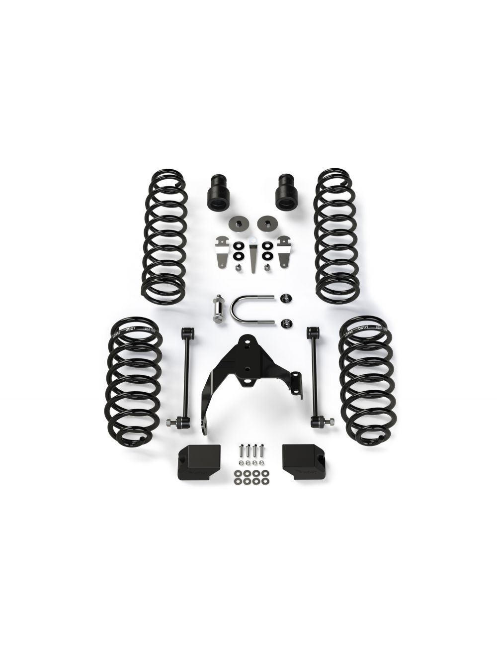 TeraFlex Jeep Wrangler JK 4 Door 2.5" Coil Spring Base Lift Kit, No Shocks or Shock Extensions