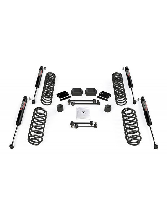 TeraFlex Jeep Wrangler JL 4 Door 2.5" Coil Spring Base Lift Kit & 9550 VSS Twin Tube Shocks Shocks