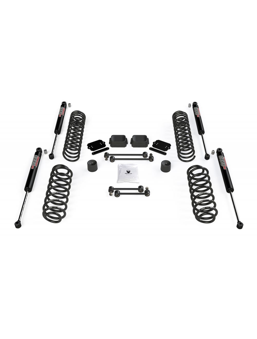 TeraFlex Jeep Wrangler JL 2 Door 2.5" Coil Spring Base Lift Kit & 9550 VSS Twin Tube Shocks Shocks