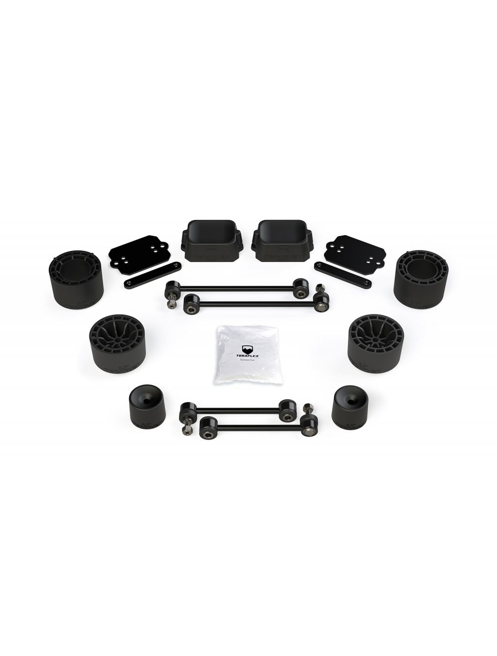 TeraFlex Jeep Wrangler JL 4 Door Rubicon 2.5" Performance Spacer Lift Kit, No Shocks or Exts