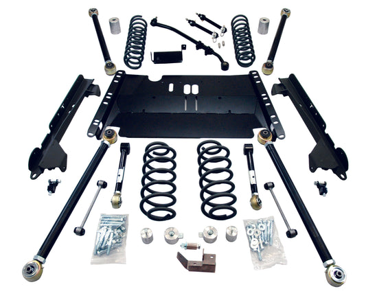 TeraFlex Jeep Wrangler LJ LWB 3" Enduro LCG Long Arm Suspension System, No Shocks