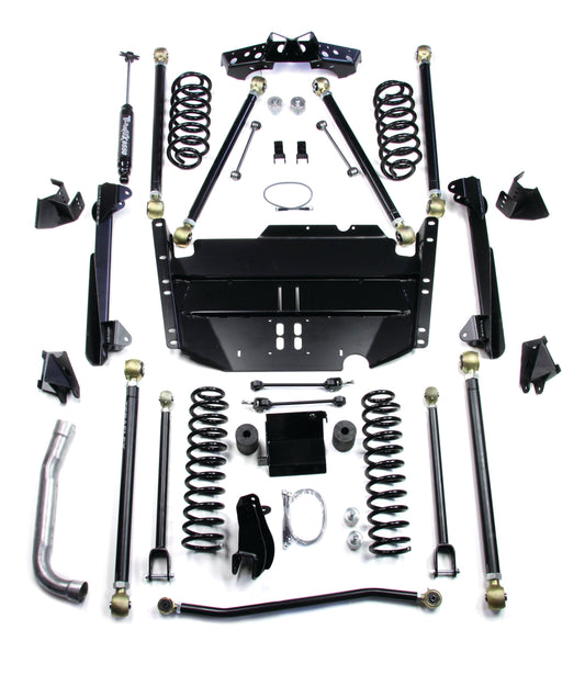 TeraFlex Jeep Wrangler LJ LWB 4" Pro LCG Long Arm Suspension System, No Shocks