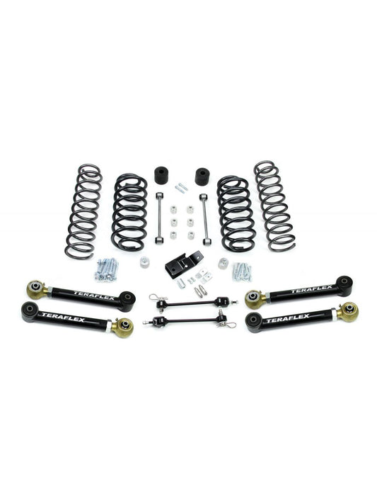 TeraFlex Jeep Wrangler TJ 3" Suspension System With 4 Short Control Arms, No Shocks