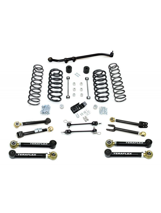 TeraFlex Jeep Wrangler TJ 3" Suspension System With 8 Short Control Arms, No Shocks