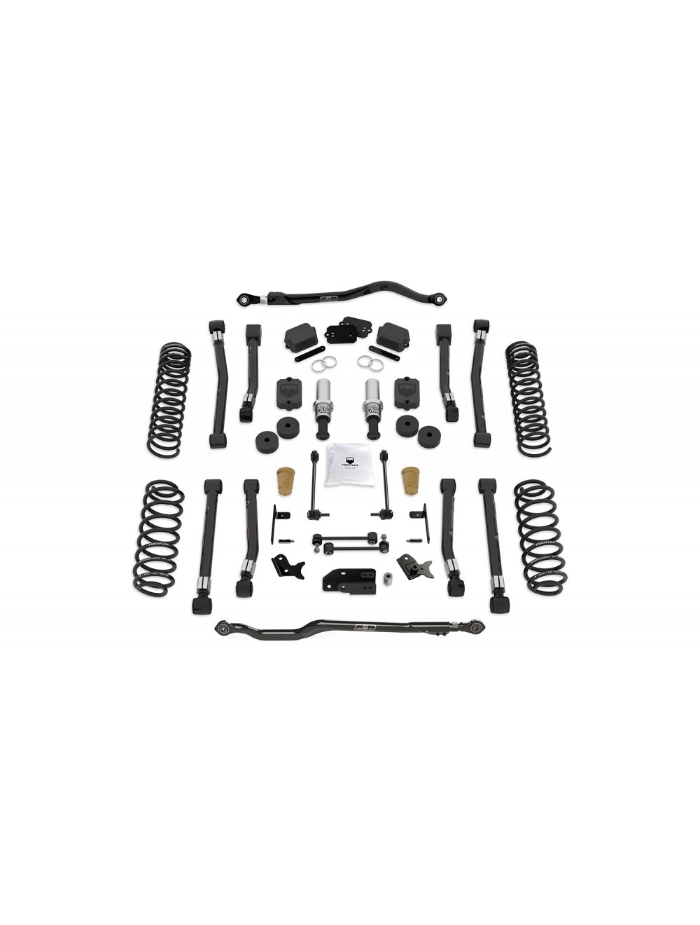 TeraFlex Jeep Wrangler JL 4 Door 3.5" Alpine RT3 Short Arm Suspension System, No Shocks