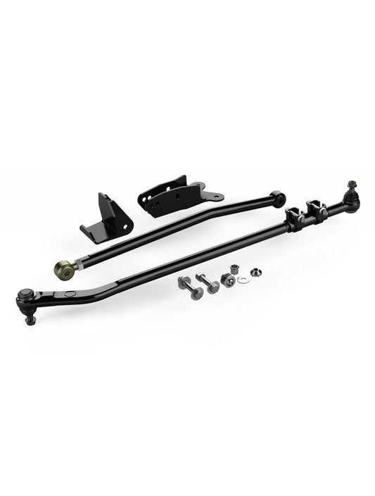 TeraFlex Jeep Wrangler JK HD Forged Drag Link Flip Kit With Track Bar Drop Bracket & Frame Brace Kit