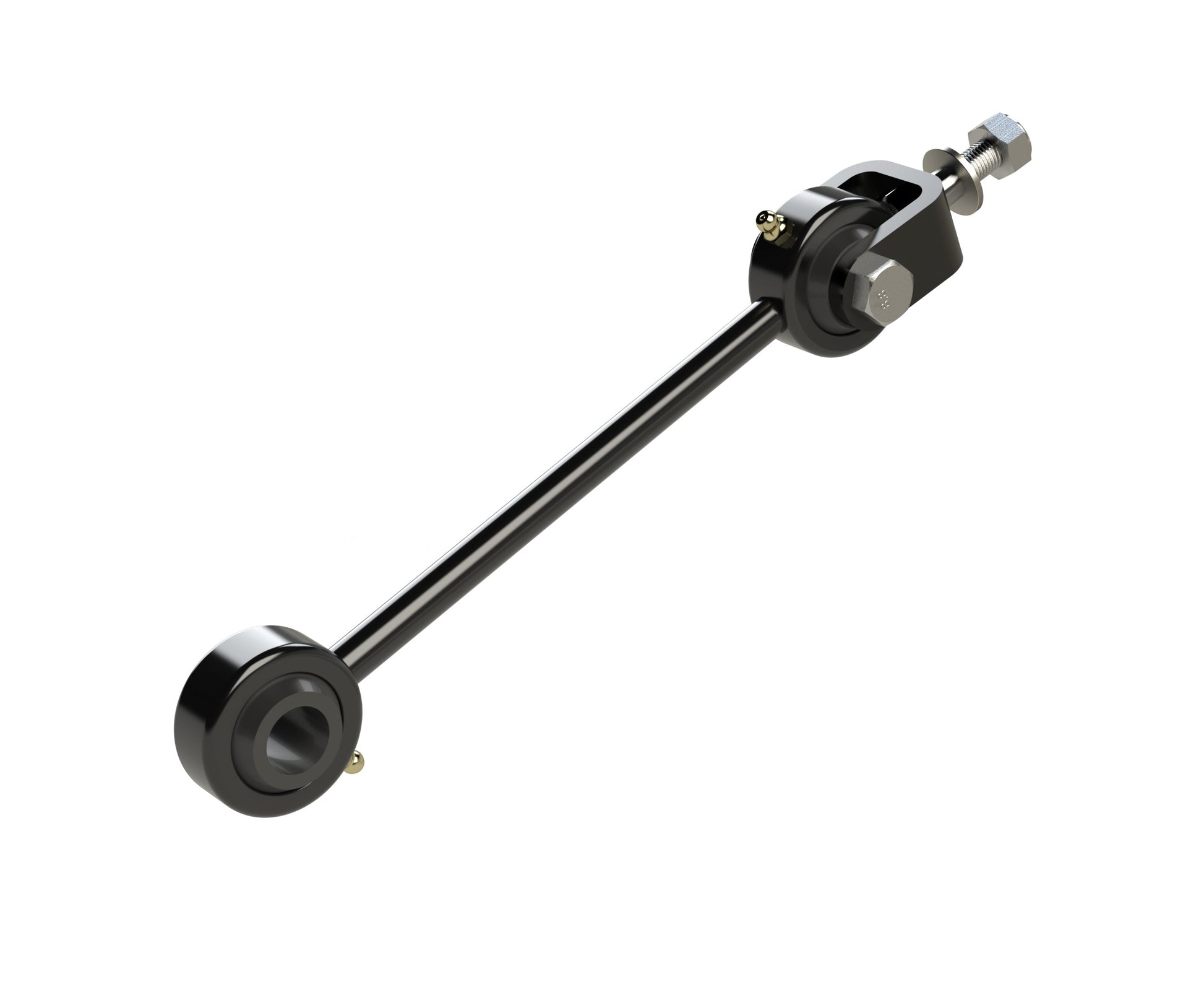 TeraFlex Jeep Wrangler TJ 8" Sway Bar Link, Front Left, With U-Bracket Stud & Grease Zerk, 0-2" Lift