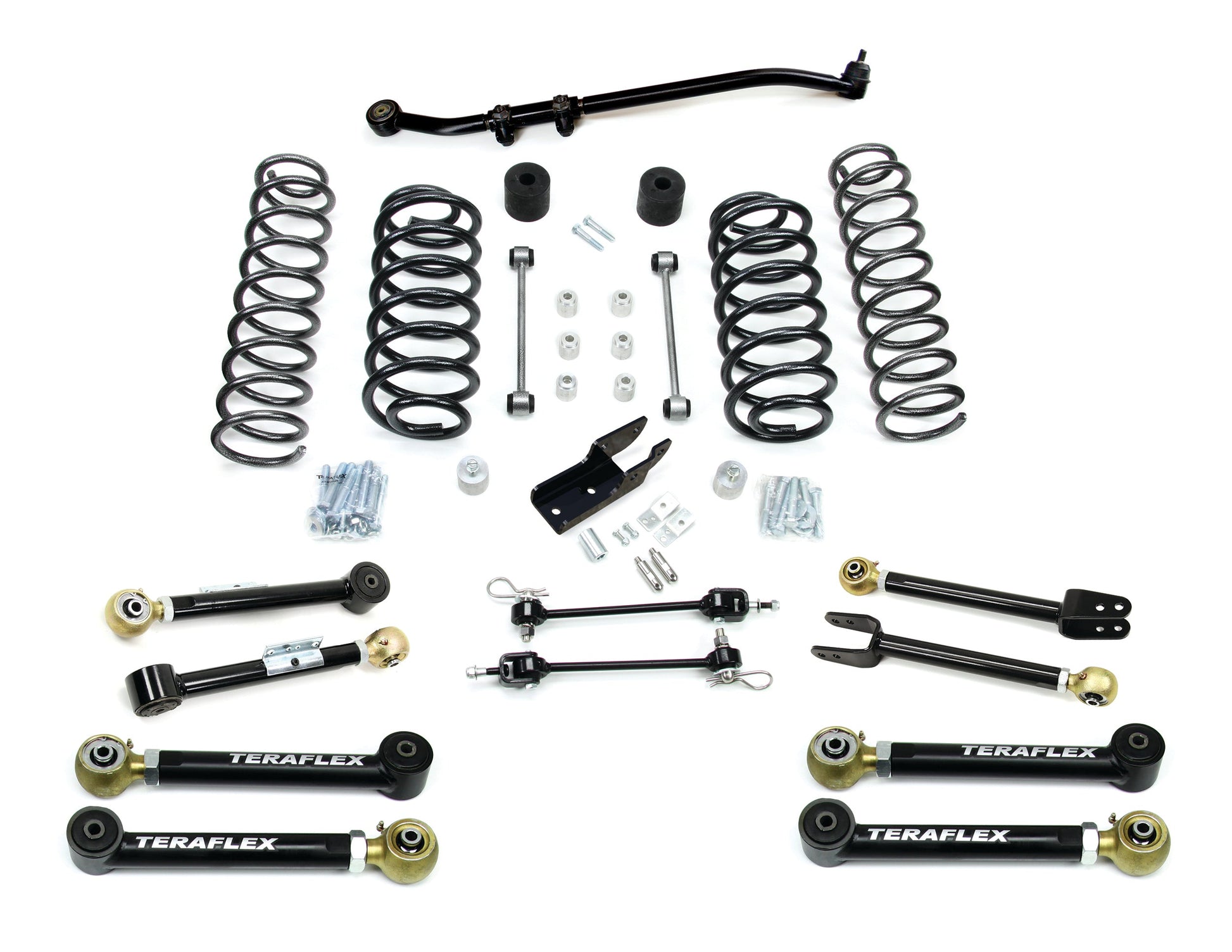 TeraFlex Jeep Wrangler TJ 3" Lift Kit With 8 Control Arms, Right Hand Drive