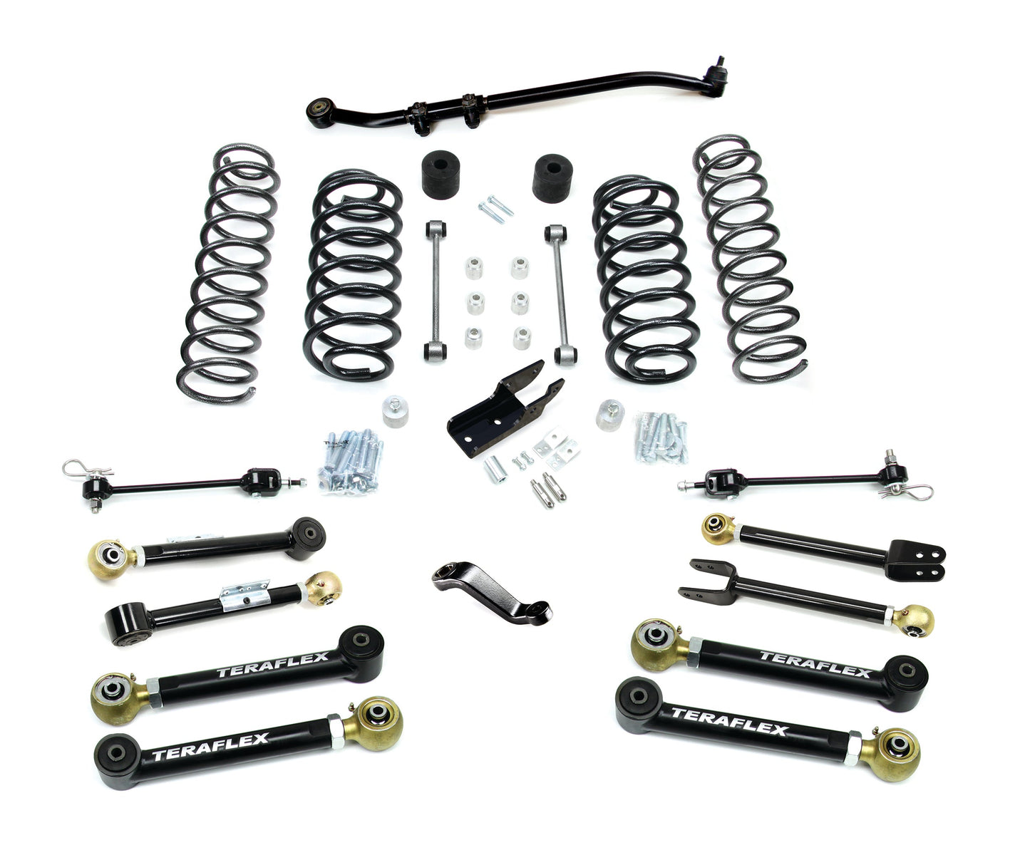 TeraFlex Jeep Wrangler TJ 4" Lift Kit With 8 Control Arms, Right Hand Drive