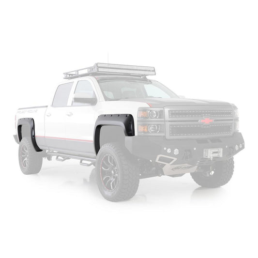 Smittybilt 2016-2018 Chevrolet Silverado 1500 M1 Fender Flares, Painted, Black, with 5.8" Bed, 17291-GBA