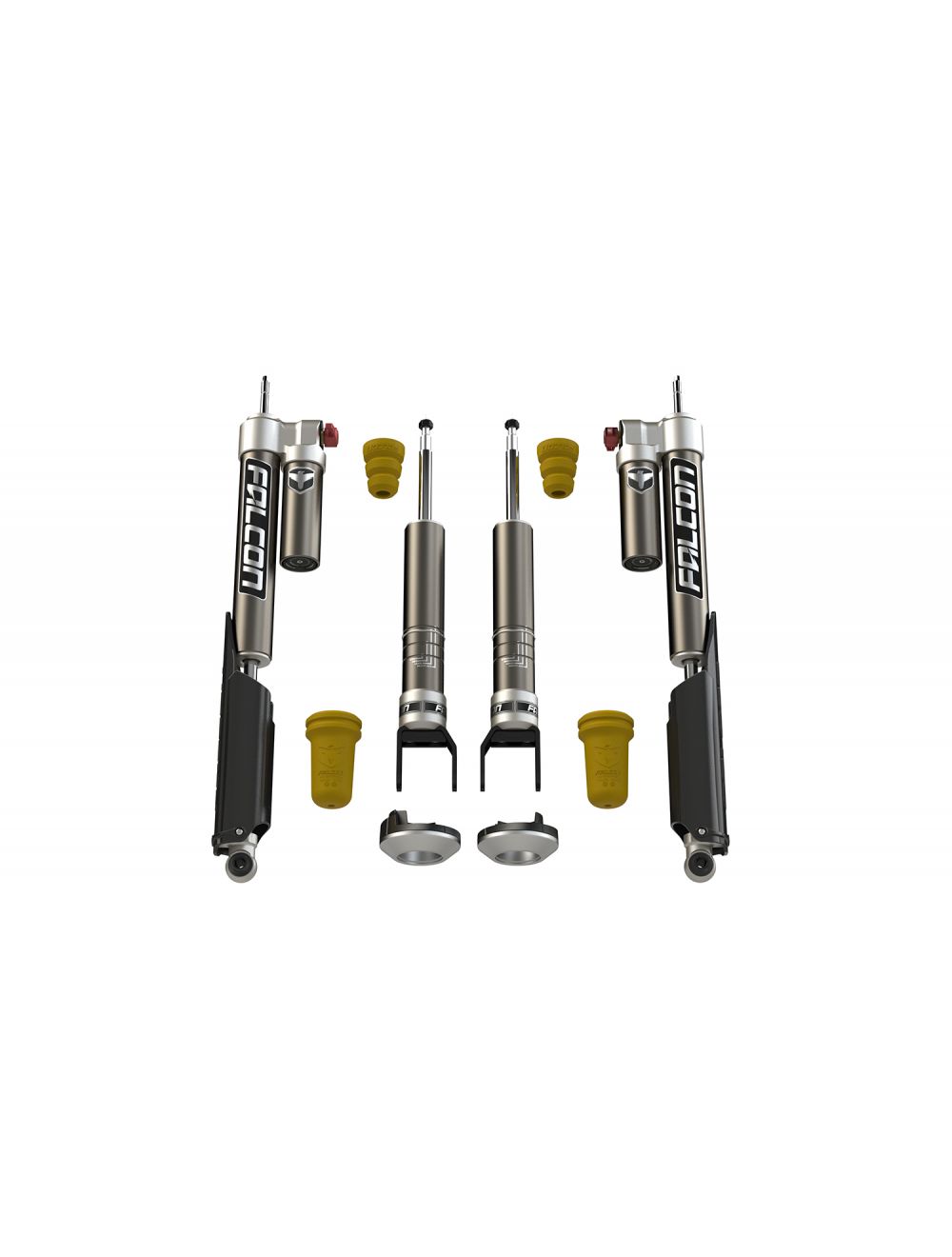 Falcon Ram 1500 2.25"/1.25" Sport Tow/Haul Shock Leveling System, 2019-2024, Big Horn, 19-04-32-400-002