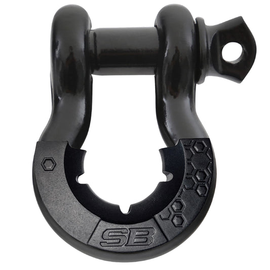 Smittybilt Universal D-Ring with Isolators, 3/4", 4.5 Ton Rating, Black, 23047B