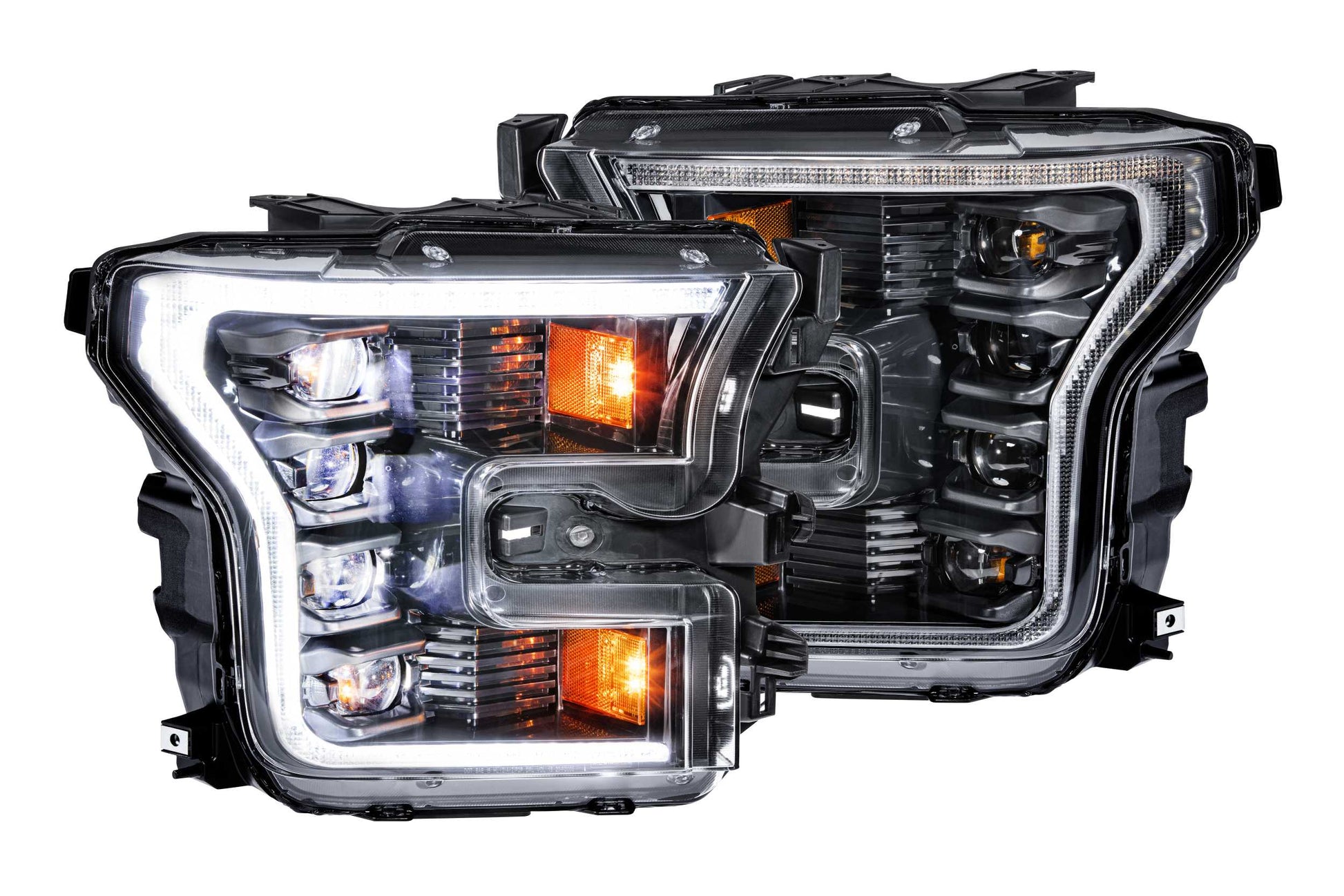 Morimoto Ford F-150 / Ford F-150 Raptor XB LED Headlights, 2015-2017, Pair, ASM, White DRL, Gen 2, LF502.2-ASM