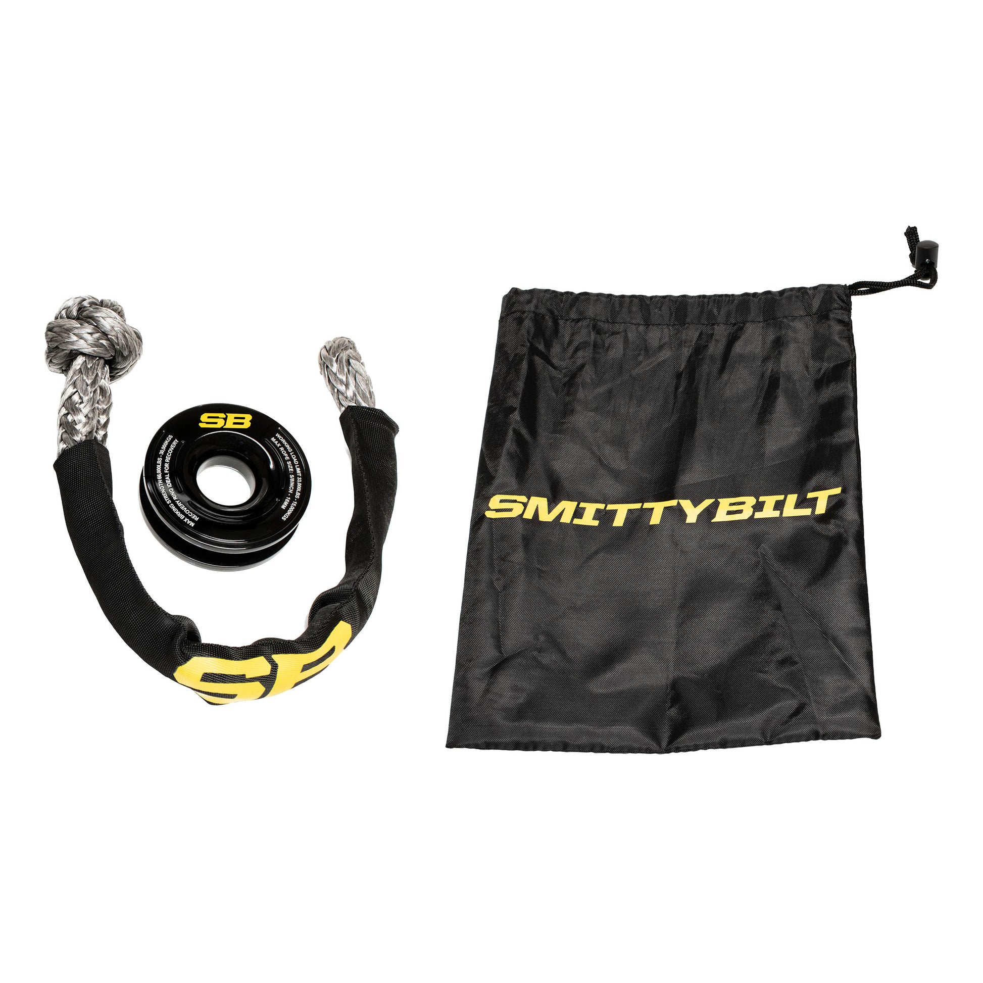 Smittybilt Universal Soft Shackle with Recovery Ring, 33K Rating, 2738