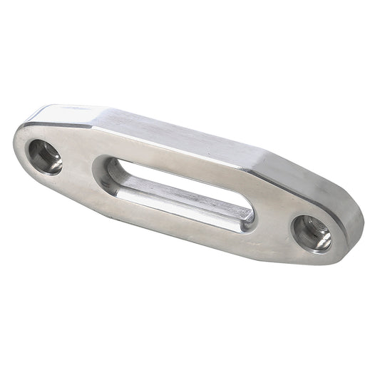 Smittybilt Universal Aluminum Hawse Fairlead, ATV, Polished w/o Logo, 2807