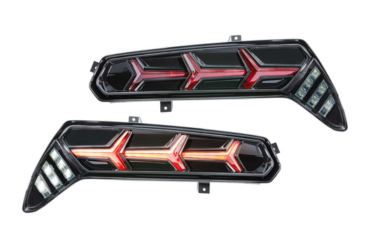 Morimoto Chevrolet Corvette C7 XB LED Tail Lights, 2014-2019, US Models Only, Pair, Red, LF465