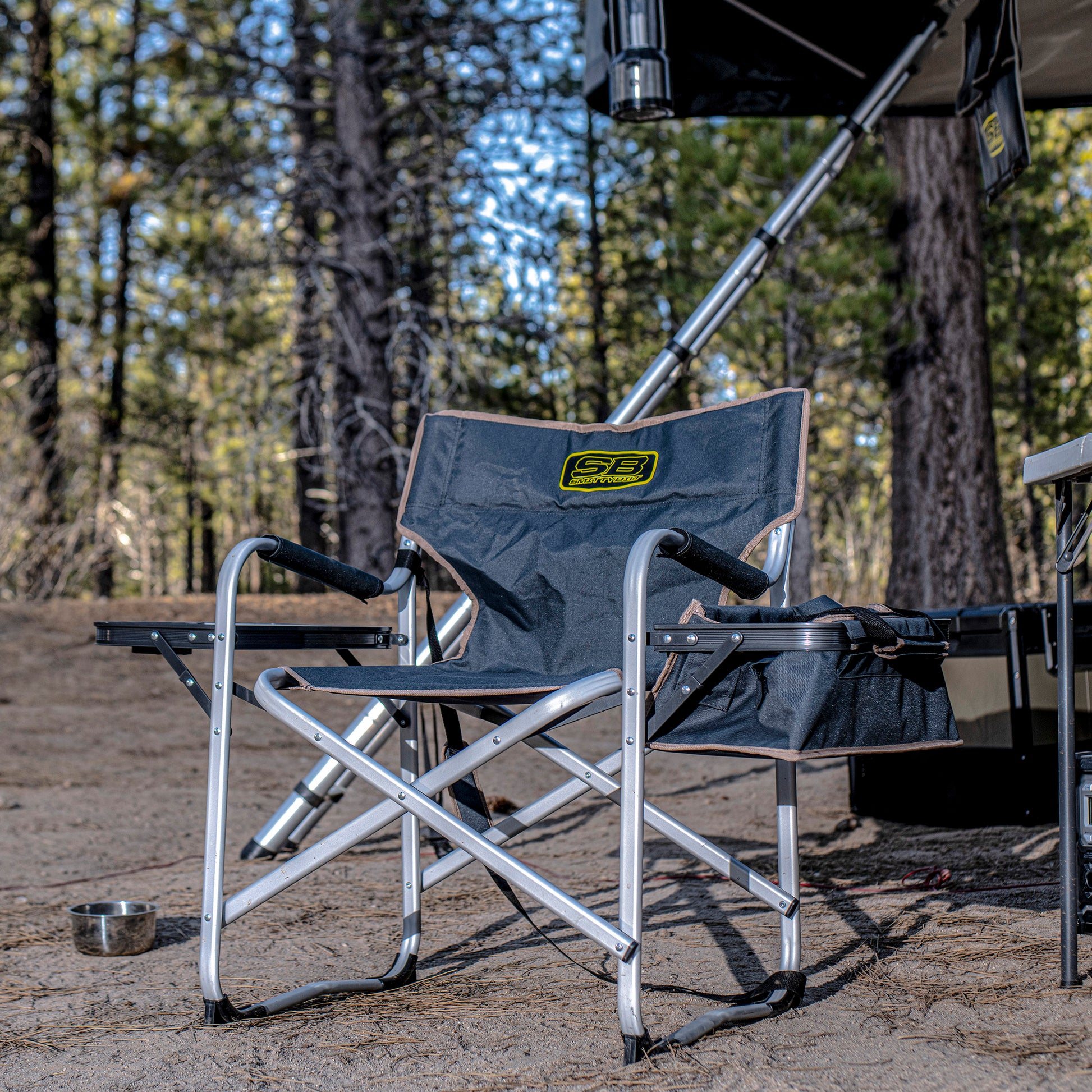 Smittybilt Universal Camping Chair with Cooler and Table, 2841